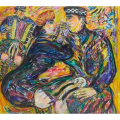 Fionna Carlisle, THE CEILIDH, Gouache on paper