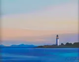 Pam Carter, THE LIGHTHOUSE, ISLE OF ORNSAY, acrylic on canvas