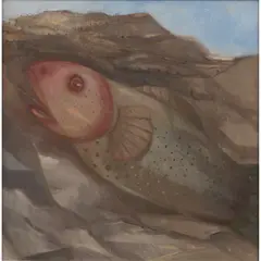 Joe Fan, TROUT, Oil on canvas
