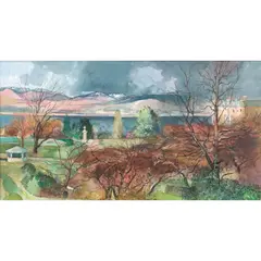 Tom Shanks, FINLAYSTONE GARDEN AND HOUSE LANGBANK, Ink and watercolour