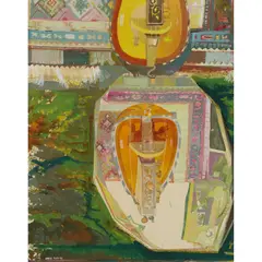William Birnie, REFLECTION, 1976, watercolour and gouache