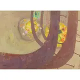 Irene Halliday, GOLDEN MOONS, gouache and pastel