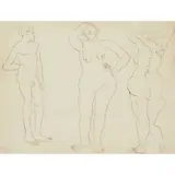 Henri Gaudier-Brzeska, THREE NUDES STANDING, 1913