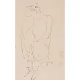 Henri Gaudier-Brzeska, EAGLE, pen and ink on paper