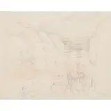 Christopher Wood, VENCE, pencil with chalk pastel on paper