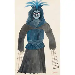 Edward Burra, COSTUME DESIGN FOR A WINDMILL IN 'DON QUIXOTE', c. 1948-9, pencil, watercolour and gouache on paper