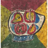 Robert MacBryde, STILL LIFE - FRUIT IN A DISH (DESIGN FOR ASCHER SQUARE), c. 1947, monotype on paper