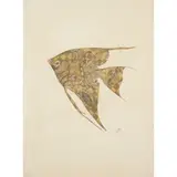 Scottie Wilson, ANGEL FISH, 1944, ink and watercolour on paper, 52.4cm x 38.5cm (20 5/8in x 15 1/8in)
