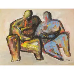 Ernst Eisenmayer, FIVE DRAWINGS, watercolour, gouache and oil on paper,