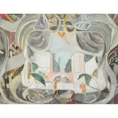 Max Jacob, THEATRE SCENE, 1924, gouache and mixed media on paper