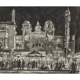 Muirhead Bone, THE CIRCUS, GREAT YARMOUTH, c.1913, ink and crayon on paper