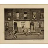 C. R. W. Nevinson, ANY LONDON STREET, c. 1922 (BLACK 100), etching on laid paper