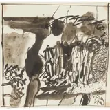 Keith Vaughan, LANDSCAPE WITH A GROUP OF FIGURES, 1958