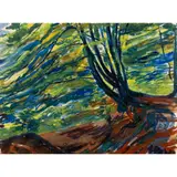 Jacob Epstein, EPPING FOREST, gouache and watercolour on paper