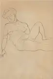 Matthew Smith, FIGURE STUDY, 1926, pencil on paper