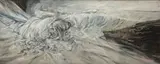 Edward Middleditch, BREAKING WAVE, CORNWALL, c. 1952, oil on hardboard