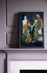 Eileen Agar, UNTITLED (THE JOINING OF HANDS), c. 1980s, oil on card, laid on panel, a probable later re-working of an earlier work