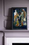 Eileen Agar, UNTITLED (THE JOINING OF HANDS), c. 1980s, oil on card, laid on panel, a probable later re-working of an earlier work