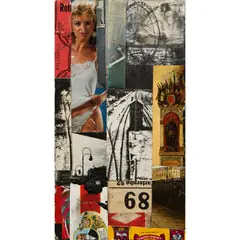 Bryan Ingham, CIGARETTEN, collage on board