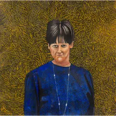 James Lloyd, MONIQUE III (FIGURE IN BLUE), gouache and watercolour on paper
