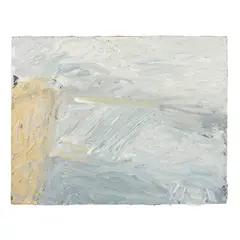 Richard Cook, LELANT HEADLAND, oil on board, and with a portrait study (to the reverse)