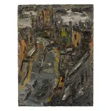 Richard Cook, DALSTON LANDSCAPE, CLOUDY AFTERNOON 1972, oil on board