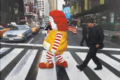 Ron English, MCFLABBY ROAD, 2008, oil on canvas