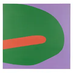John Plumb, EMERALD, 1965, acrylic on board