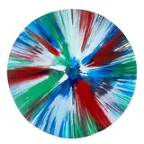 SPIN PAINTING, 2009 by Damien Hirst, acrylic on paper with Artist's blindstamp, sold May 2025