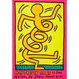 Keith Haring, MONTREUX JAZZ POSTER (PINK), 1983, Screenprint, unframed