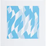 Bridget Riley, TWO BLUES (S. 52, T & G. 52), 2003, Screenprint, 27/250