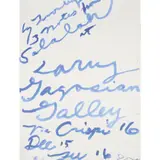 Cy Twombly, NOTES FROM SALALAH, 2008, Screenprint, printed on the occasion of the artist's exhibition at Gagosian Gallery, Rome