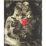 Jim Dine, TWO FIGURES LINKED BY PRE-VERBAL FEELINGS, 1976, Etching and drypoint over photographically transferred drawing and Chine Collé with hand-colouring, 2/30