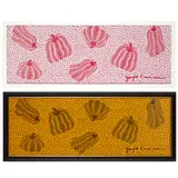 PUMPKINS (RED/WHITE AND BLACK/YELLOW) by Yayoi Kusama, each signed in print, sold May 2024