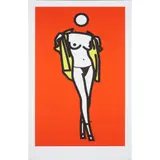 WOMAN TAKING OFF MAN'S SHIRT. 5 (CRISTEA P.244) by Julian Opie, 2003, Screenprint, from an unknown edition size, published by K21 Kunstammlung Nordrhein-Westfalen, sold May 2024