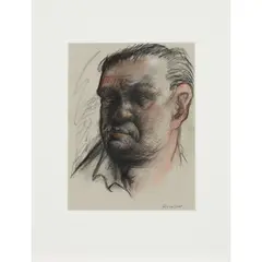 Peter Howson, SARACEN HEADS, 1988, The complete portfolio of 25 etchings and 1 unique pastel drawing, each etching signed
