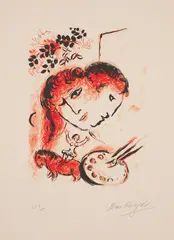 Marc Chagall, COUVERTURE, 1969, Lithograph, 25/75