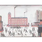 L. S. Lowry, MILL SCENE, Off-set lithograph, ed. 750