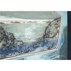 Kate Downie, LONG LIGHT FROM THE LATE TRAIN, 2009, Lithograph and screenprint, 9/36