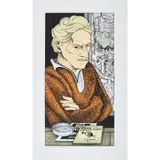 Alasdair Gray, BILL SKINNER IN HIS OTAGO STREET HOME, 2011, Screenprint, 14/50