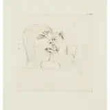 John Bellany, THE KISS II, 1972, Etching