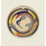 Roy Lichtenstein, PAPER PLATE, 1969, Screenprint on paper plate, from the edition of unknown size