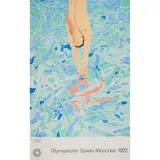 David Hockney, OLYMPISCHE SPIELE MÜNCHEN (BAGGOTT 34), 1972, Lithograph