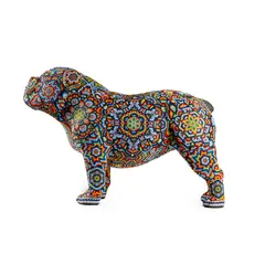 Rick Wolfryd, WINSTON, 2023, Applied glass beads on resin form, 1/5