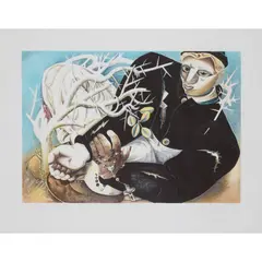 John Byrne, EX VOTO, 2001, Screenprint with hand-colouring, 2/20