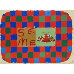 Joe Tilson, TIGER MOTH, SEME (FROM CONJUNCTION), 1996, Screenprint and woodblock, PP 3/3, aside from the edition of 45