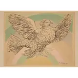 Pablo Picasso, COLOMBE VOLANT (FLYING DOVE), (BLOCH 172) - 1952/1960, Lithograph, 90/200