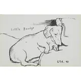 David Hockney, LITTLE BOODGE, 1993, Off-set lithograph, published by 1853 Gallery, Salts Mill, Saltaire, Yorkshire