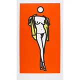 WOMAN TAKING OFF MAN'S SHIRT, 5 (CRISTEA P.244) by Julian Opie, 2003, Screenprint, from the edition of unknown size, published by K21 Kunstammlung Nordrhein-Westfalen, sold Aug 2024
