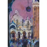 Ann Oram, VIEW OF ST MARK'S CATHEDRAL, oil on card